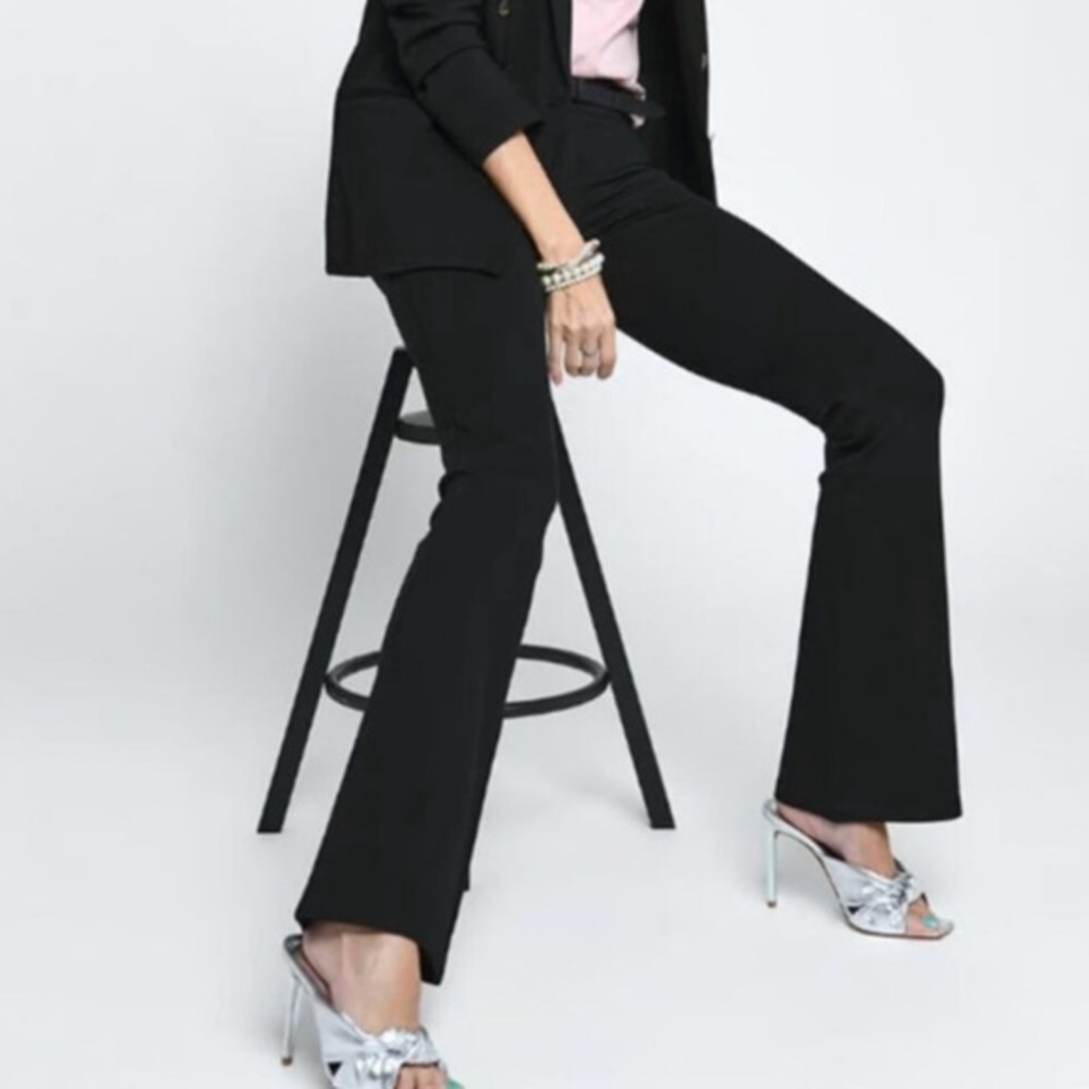 Betabrand Boot-Cut Classic Dress Pant Yoga Pants Size Medium Petite